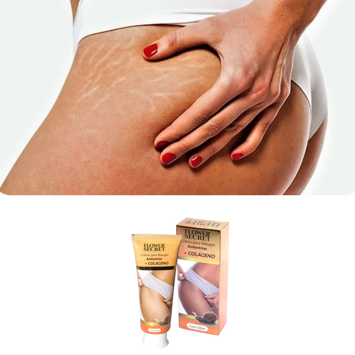 CREMA CORPORAL PARA MASAJES ANTI ESTRIAS