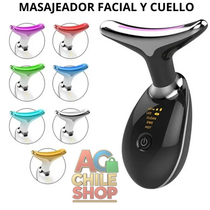 MASAJEADOR FACIAL CUELLO LED ANTIEDAD
