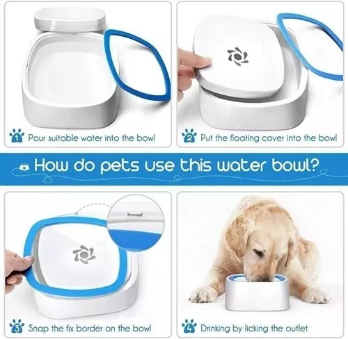 BEBEDERO ANTIGOTEO Y SALPICADURAS PARA PERROS Y GATOS