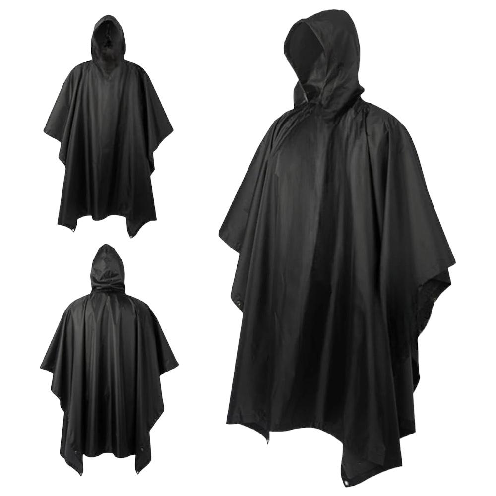 PONCHO CAPA IMPERMEABLE GRUESO  CON CAPUCHA .