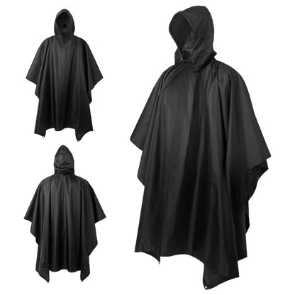 PONCHO CAPA IMPERMEABLE GRUESO  CON CAPUCHA .