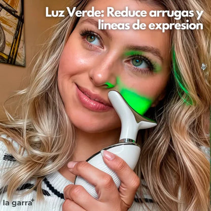 MASAJEADOR FACIAL CUELLO LED ANTIEDAD