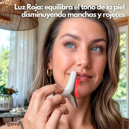 MASAJEADOR FACIAL CUELLO LED ANTIEDAD
