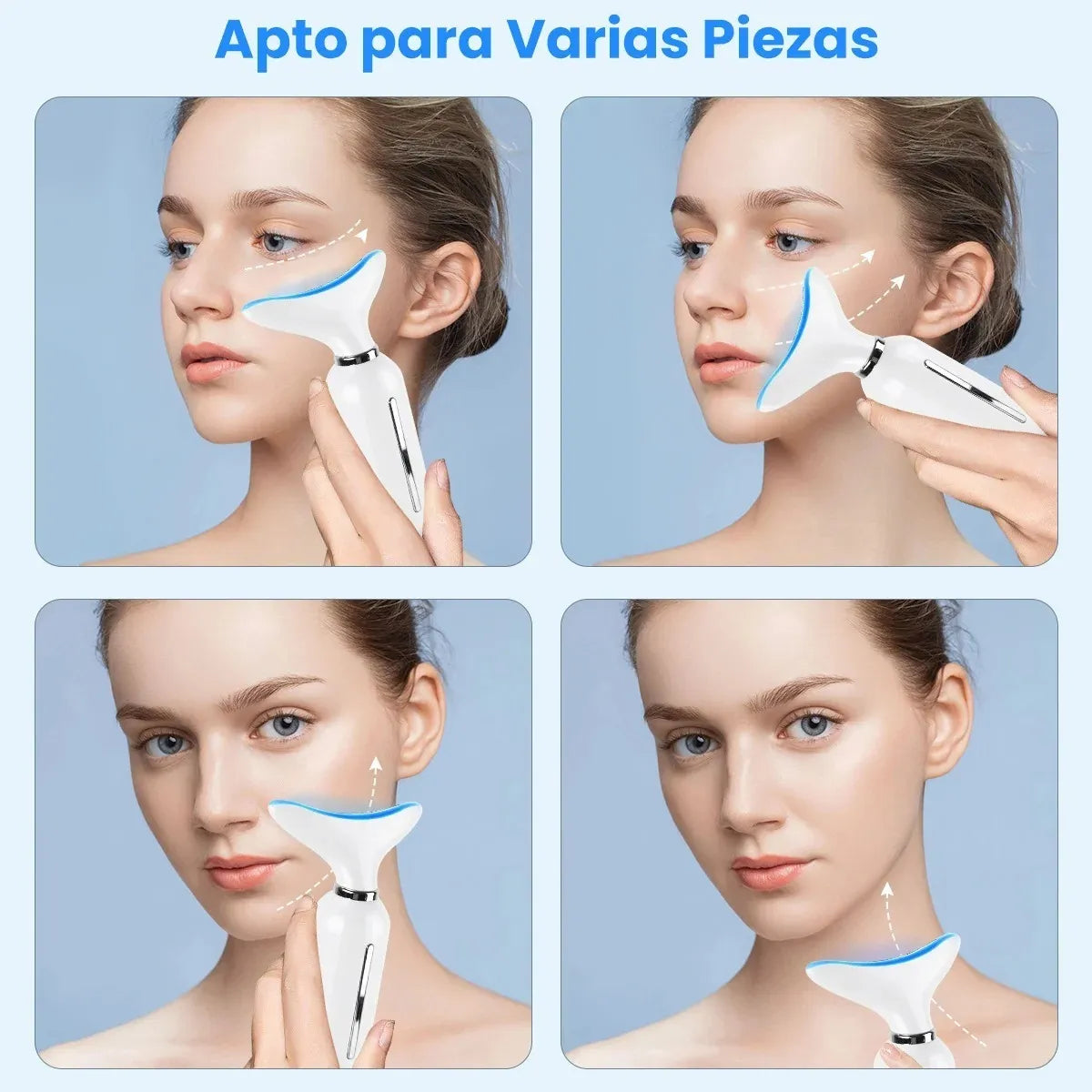 MASAJEADOR FACIAL CUELLO LED ANTIEDAD