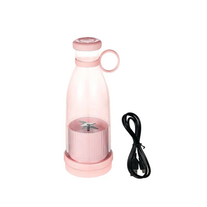 LICUADORA PORTATIL C/ANILLO DE AGARRE 420 ML "RECARGABLE USB"