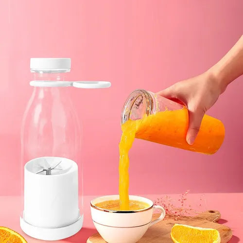 LICUADORA PORTATIL C/ANILLO DE AGARRE 420 ML "RECARGABLE USB"