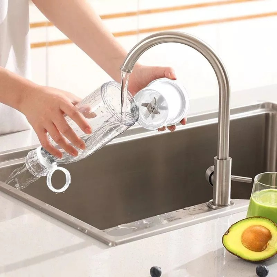 LICUADORA PORTATIL C/ANILLO DE AGARRE 420 ML "RECARGABLE USB"