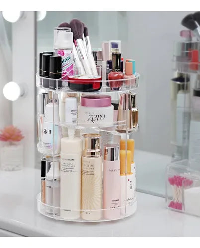 ORGANIZADOR SOPORTE ROTATIVO 360 MAQUILLAJE COSMETICOS
