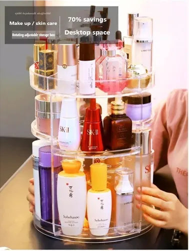 ORGANIZADOR SOPORTE ROTATIVO 360 MAQUILLAJE COSMETICOS