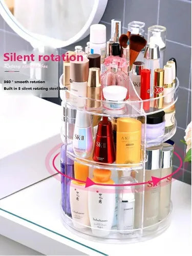 ORGANIZADOR SOPORTE ROTATIVO 360 MAQUILLAJE COSMETICOS