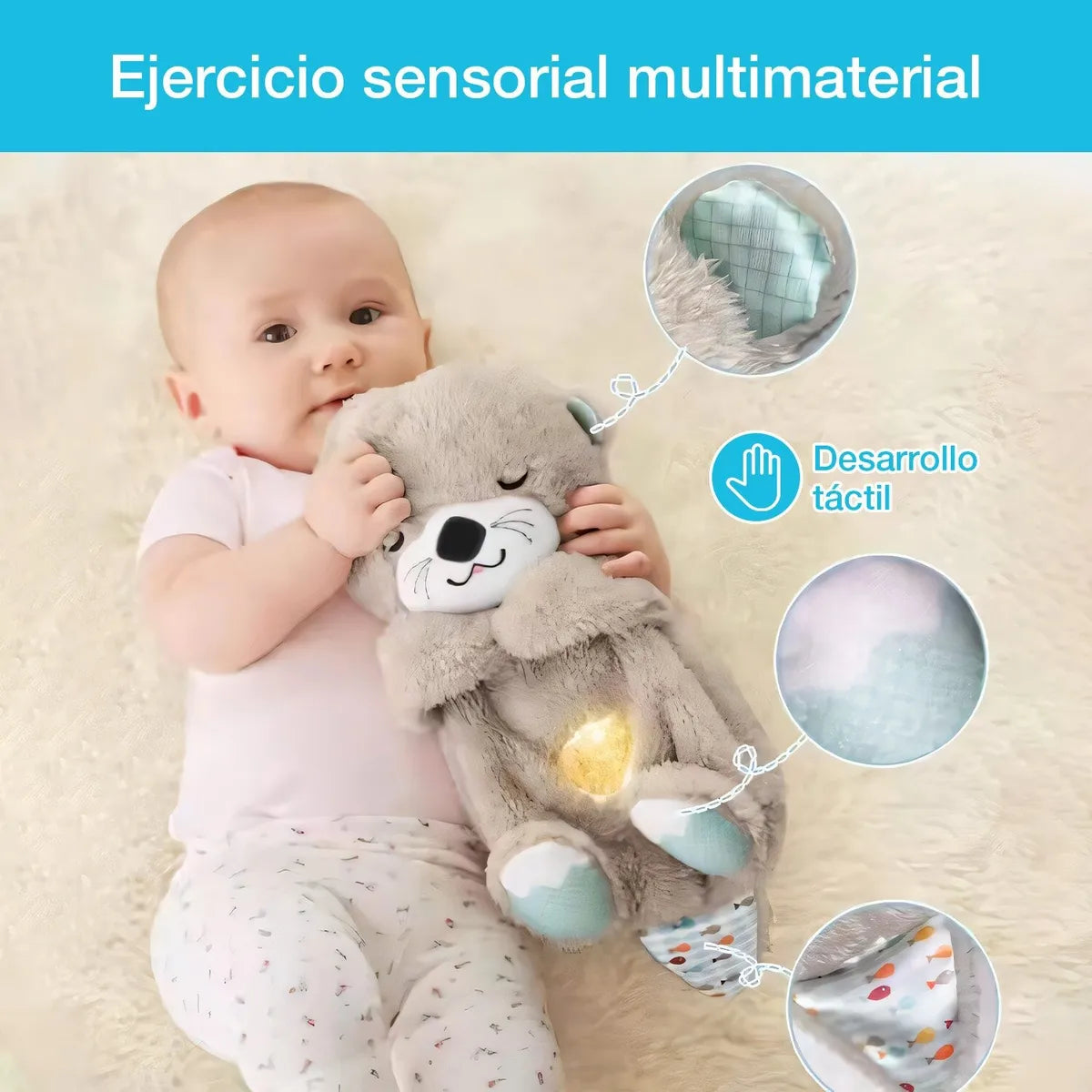 OSO DE PELUCHE CON SONIDO Y LUZ