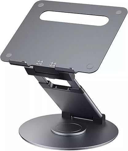 SOPORTE PARA PC PORTATIL EN ESCRITORIO TELESCOPICO GIRATORIO DE 360°