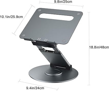 SOPORTE PARA PC PORTATIL EN ESCRITORIO TELESCOPICO GIRATORIO DE 360°