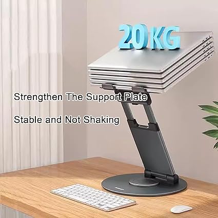SOPORTE PARA PC PORTATIL EN ESCRITORIO TELESCOPICO GIRATORIO DE 360°